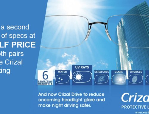 Half Price Frames with Crizal UV Lenses
